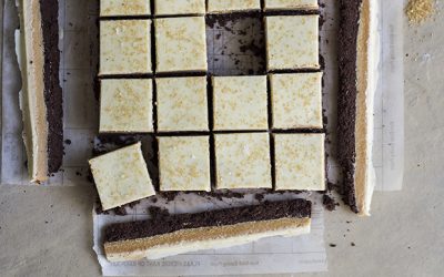 Demerara Fudge Bars with White Chocolate and Sea salt