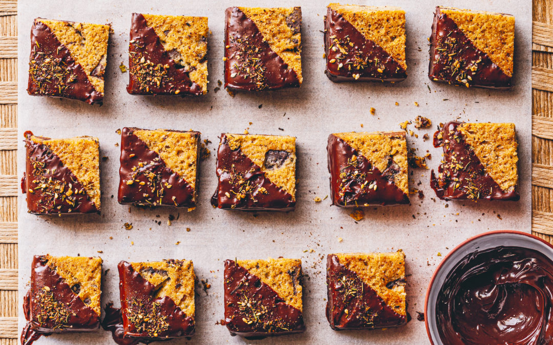 Za’atar Shortbread with Chocolate Chunks